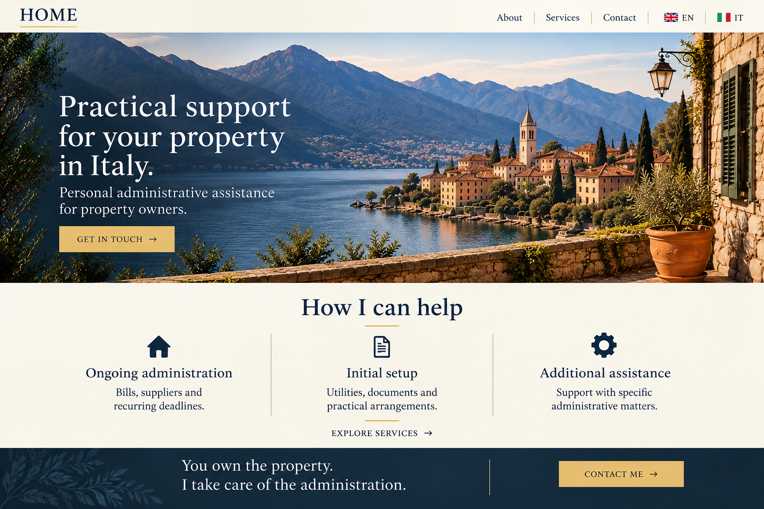 Federico Fasciano Italian Property Administration. Practical support for your property in Italy.
